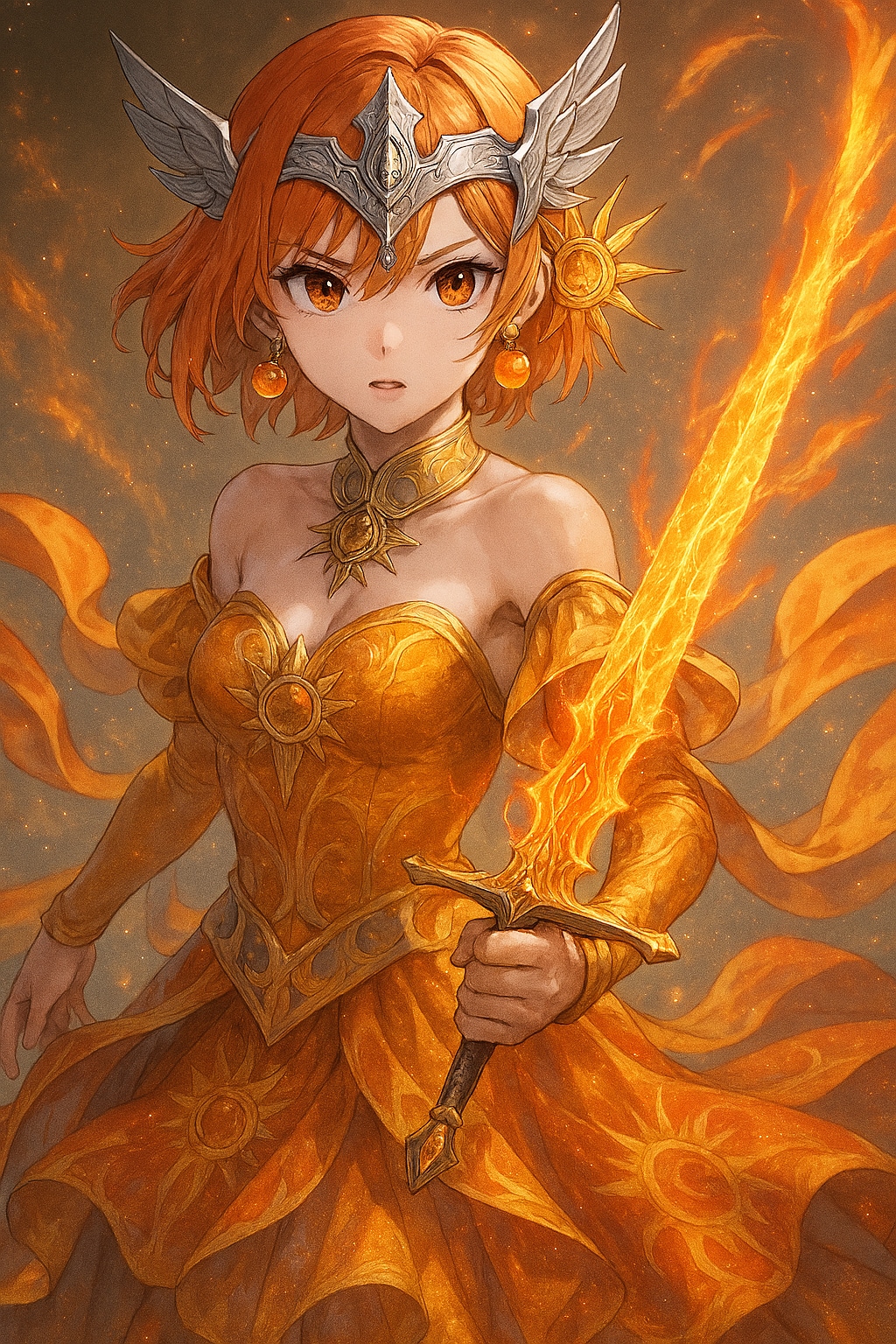 太陽のクリスタルの守護者ソレイユ① | の人気AIイラスト・グラビア