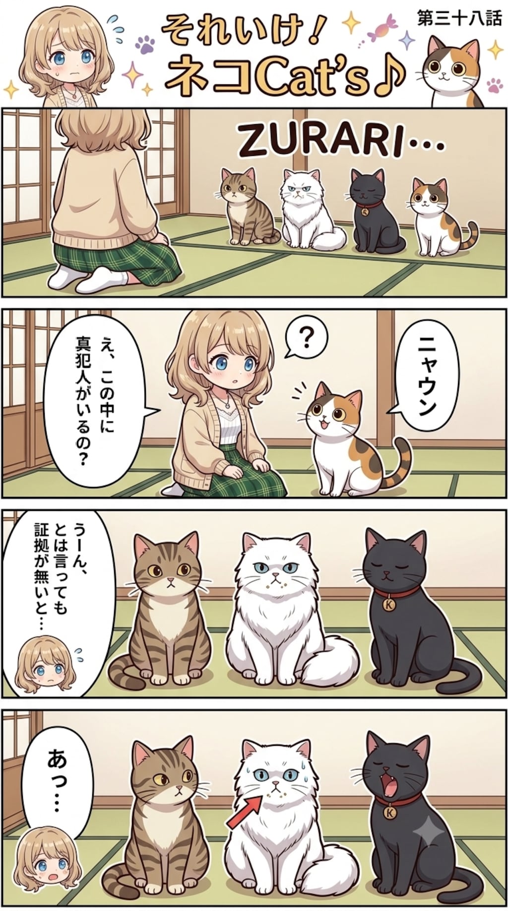 【38話】それいけ！ネコCat's♪(４コマ漫画)
