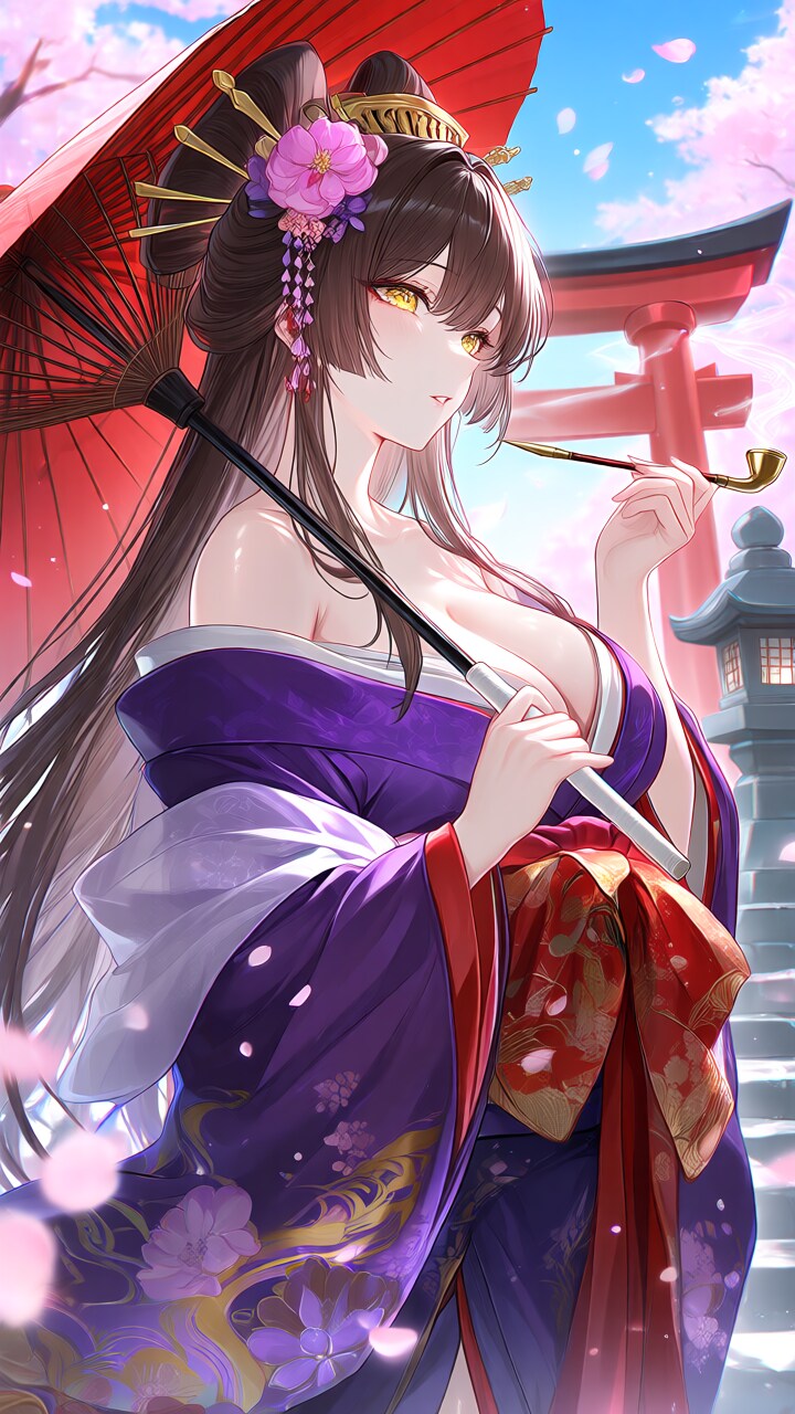 煙管女子