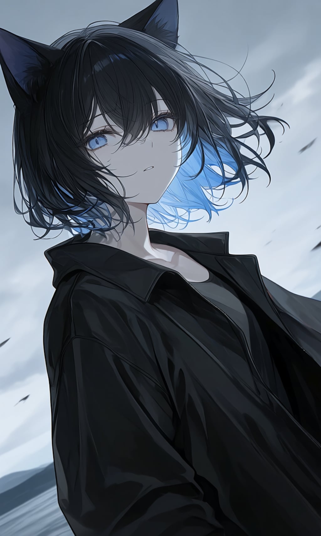 猫耳ツートンの女の子