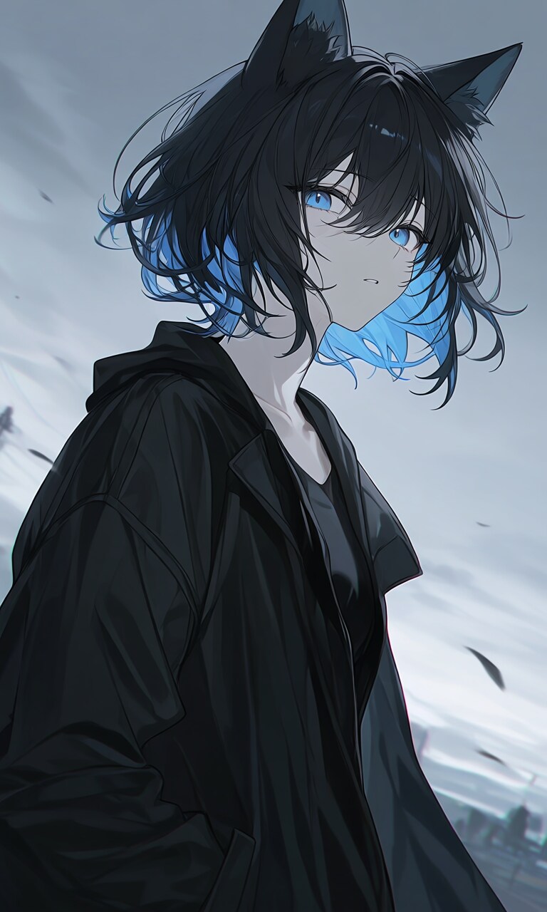 猫耳ツートンの女の子 | の人気AIイラスト・グラビア