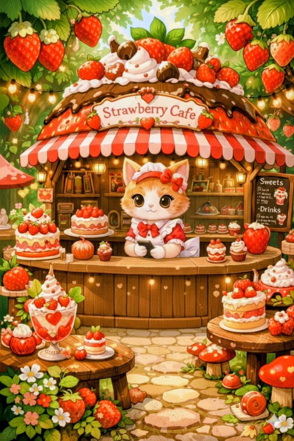 森のいちごカフェ