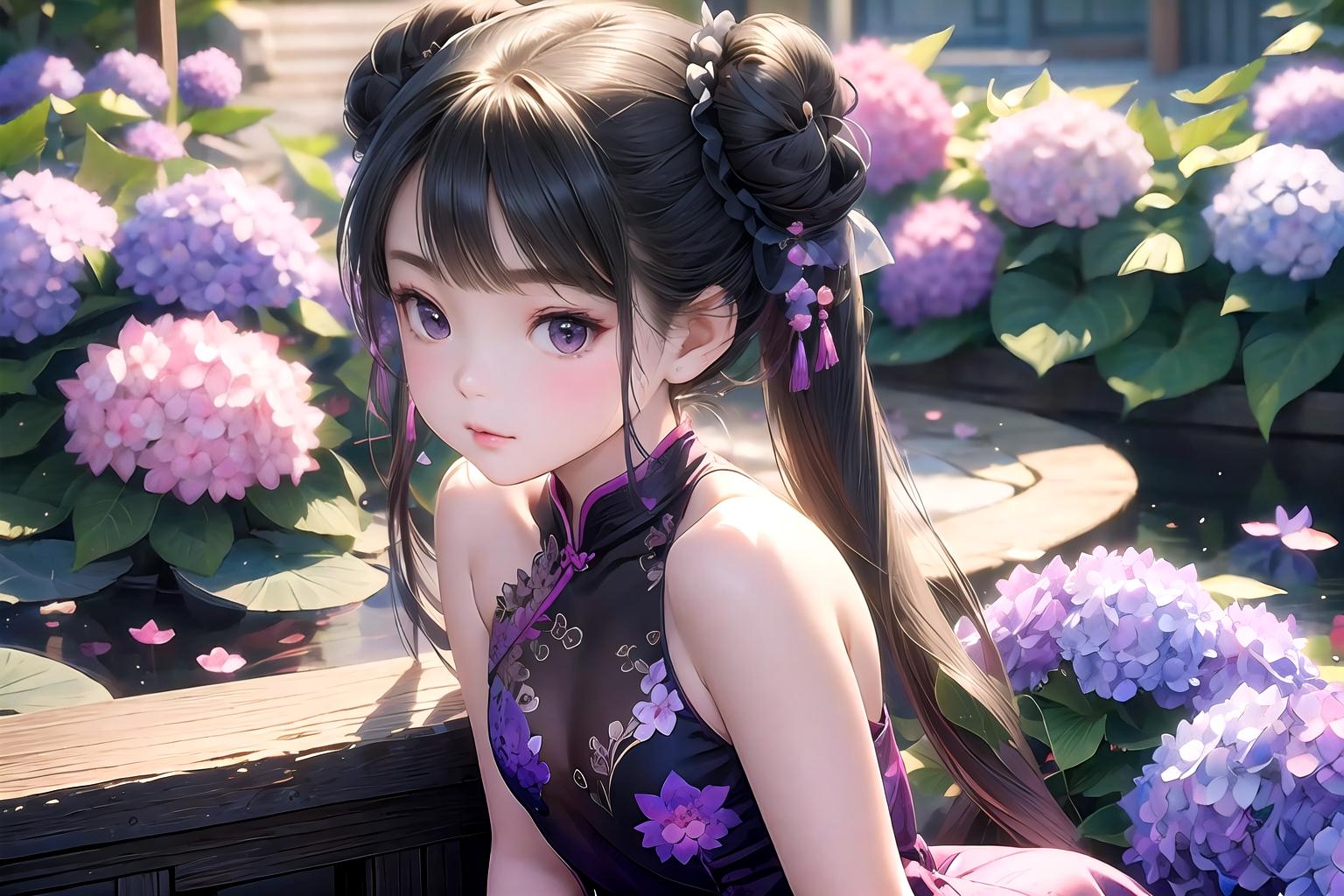 紫 | の人気AIイラスト・グラビア