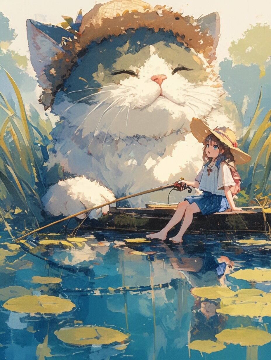 釣れないねぇ……。 | の人気AIイラスト・グラビア