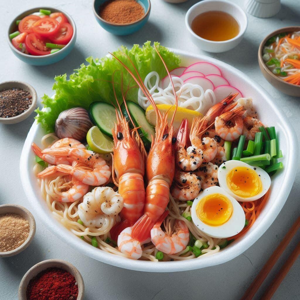 出店用seafood noodleの開発