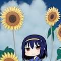 海で黒髪ちゃん 2枚目