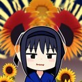 海で黒髪ちゃん 3枚目