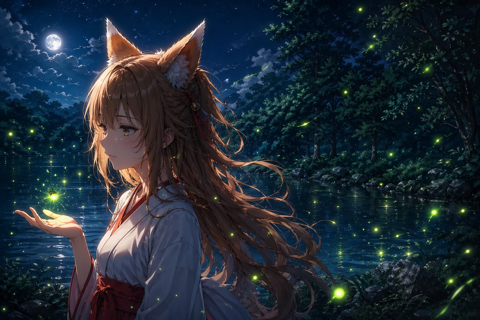 蛍と狐
