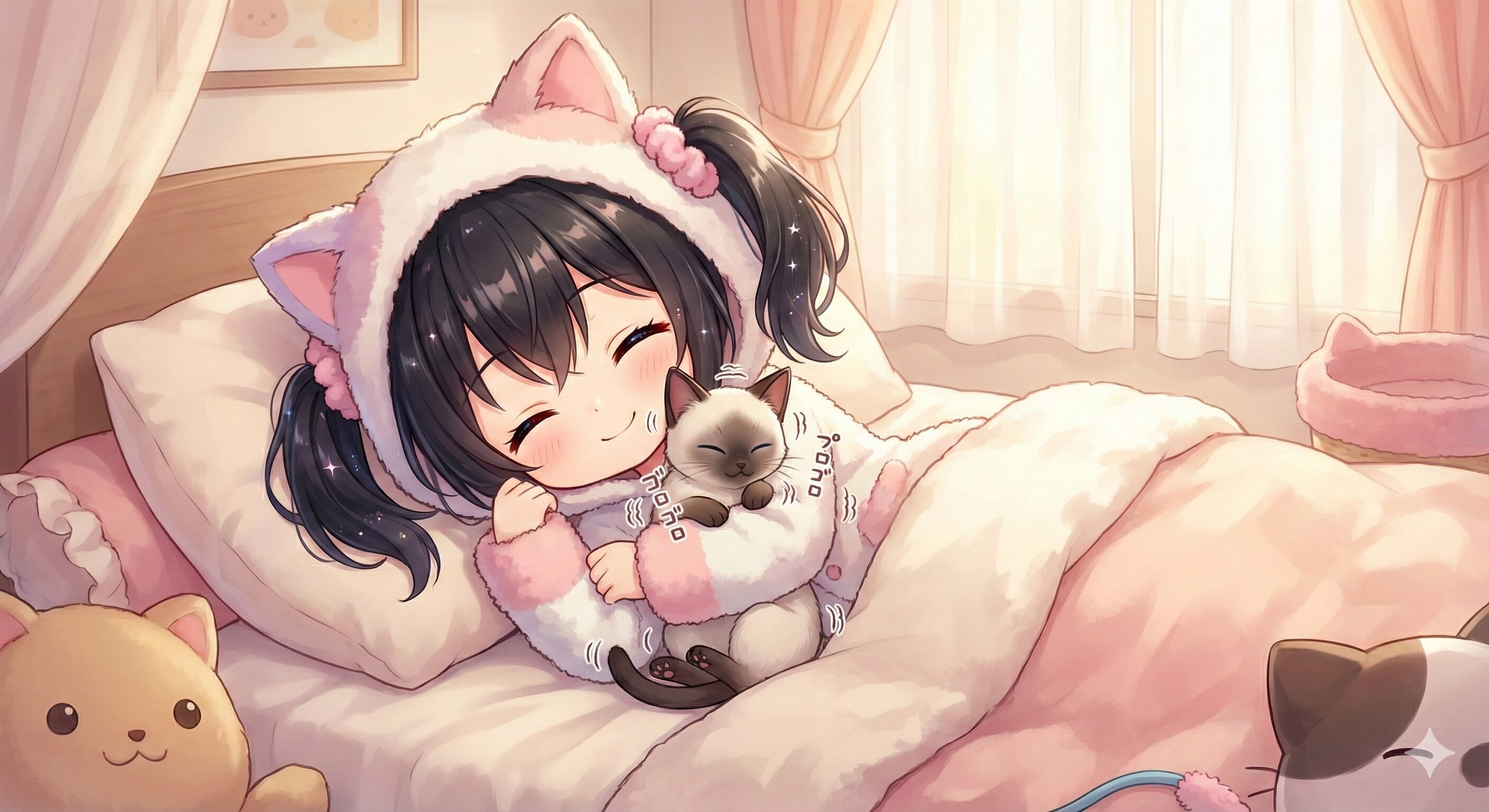 アケちゃんと新しい家族🐱 | の人気AIイラスト・グラビア