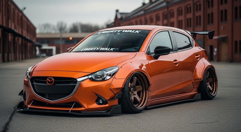 リバティーウォークデミオのドリ車