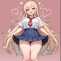 『発育が良すぎる学生服の金髪少女』 4枚目