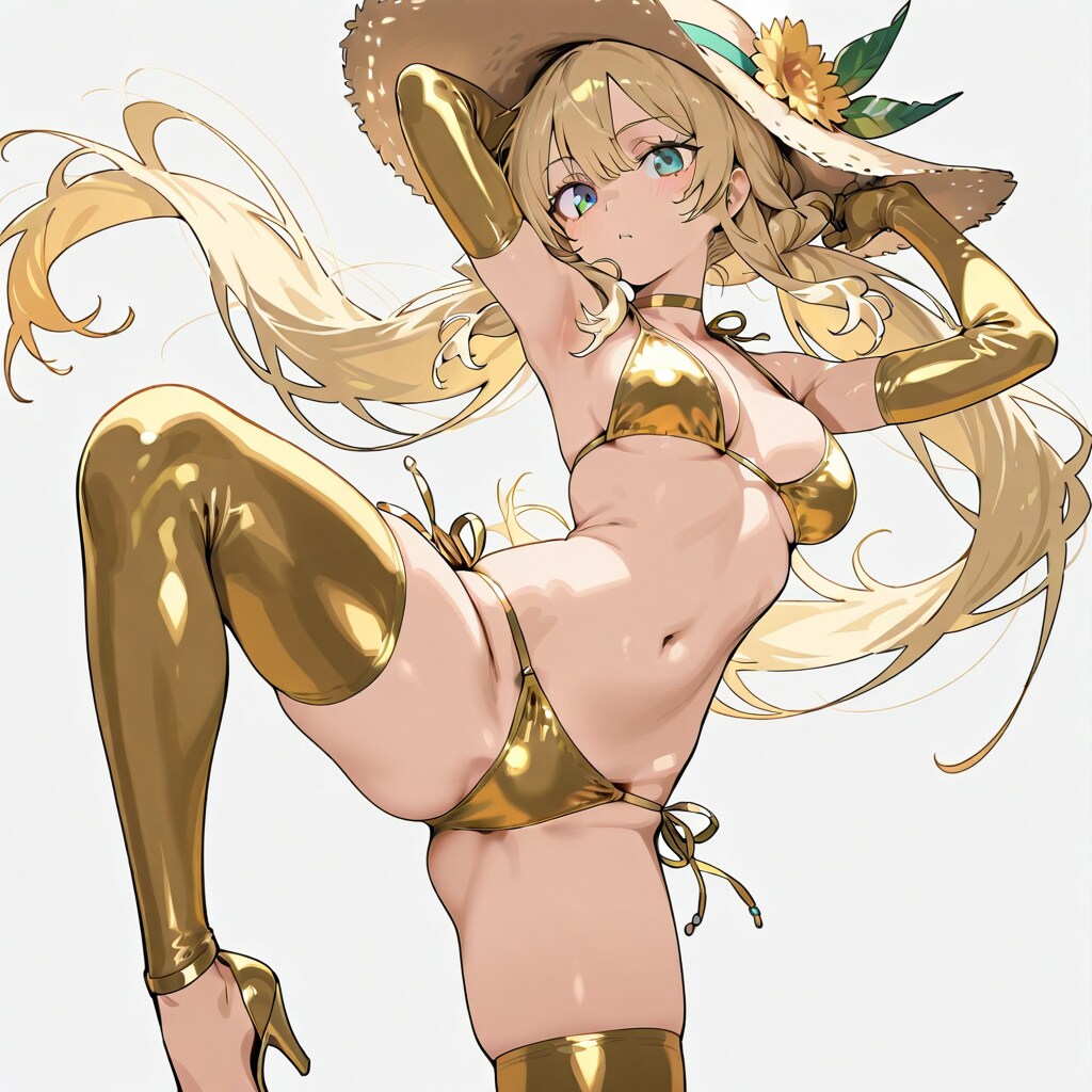 金の麦わら帽子にしたかったよw
