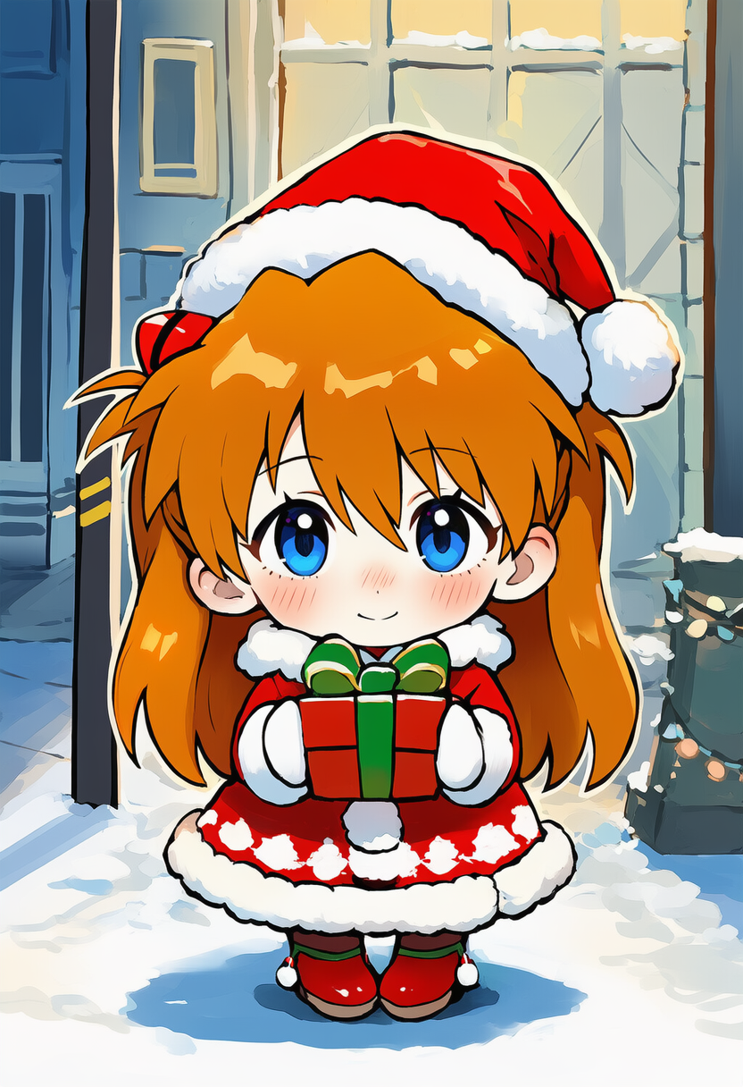 ちびサンタ (アスカ・ラングレー) | の人気AIイラスト・グラビア
