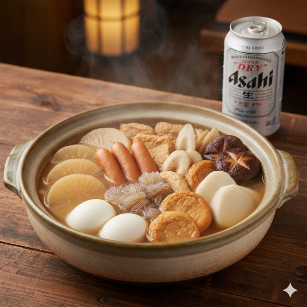 【晩飯】おでんとキンキンのやつ