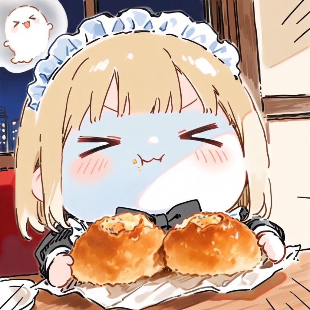 コロッケも 怪異もおジャンボ メイドちゃん👻