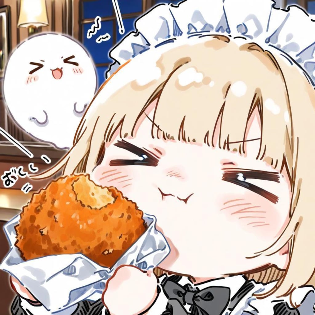 コロッケも 怪異もおジャンボ メイドちゃん👻