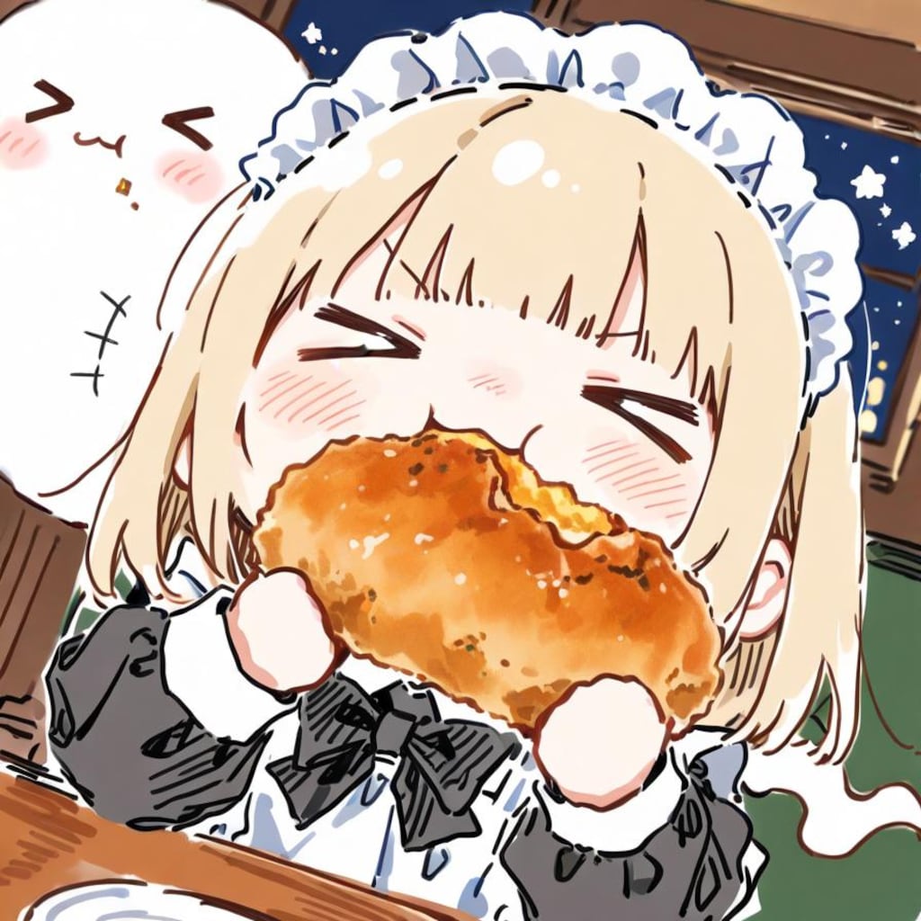 コロッケも 怪異もおジャンボ メイドちゃん👻