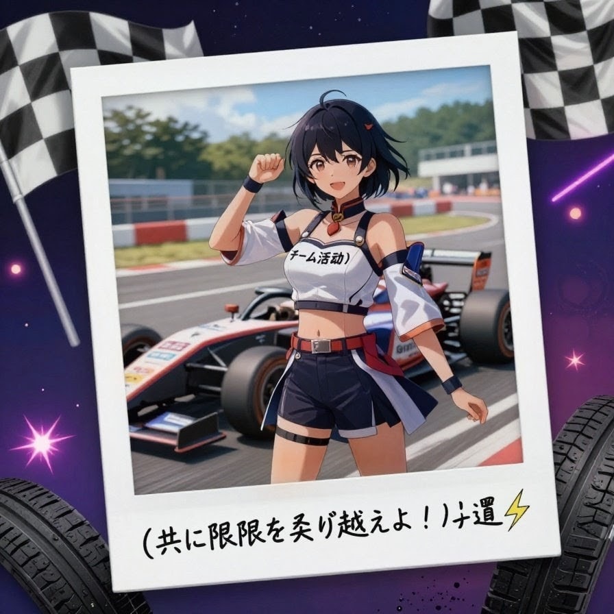 レースデーの思い出 ポラロイド