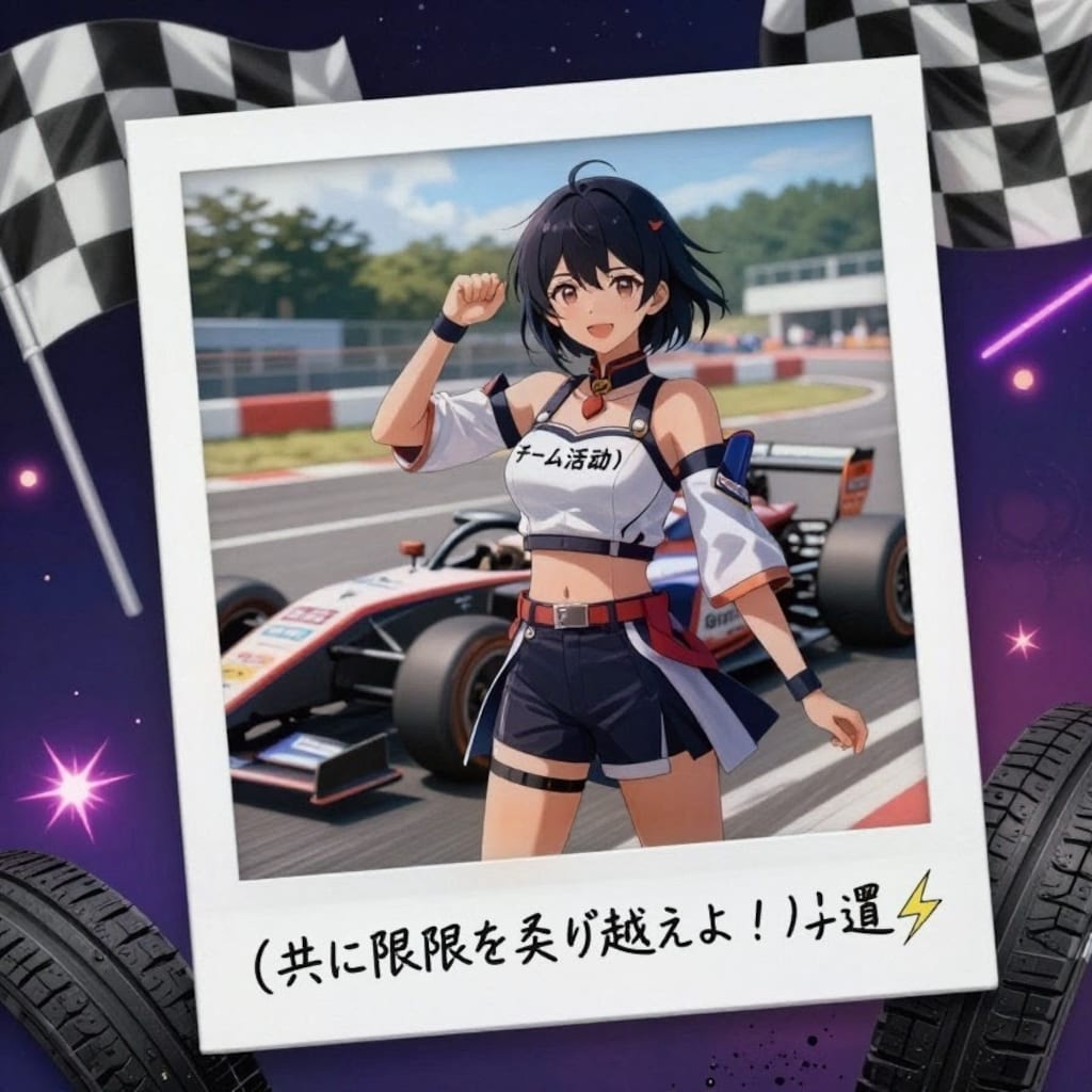レースデーの思い出 ポラロイド