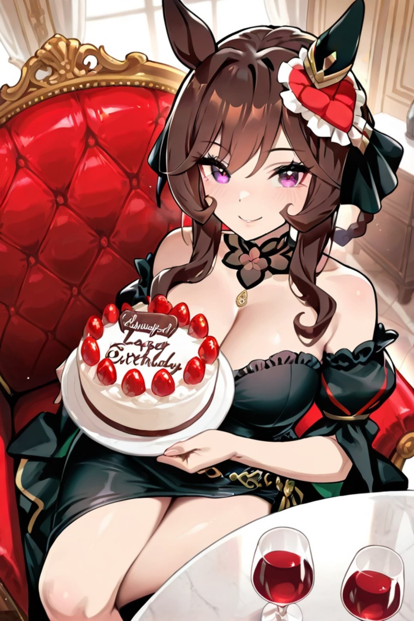 お誕生日のジェンティルドンナ🎂 | の人気AIイラスト・グラビア