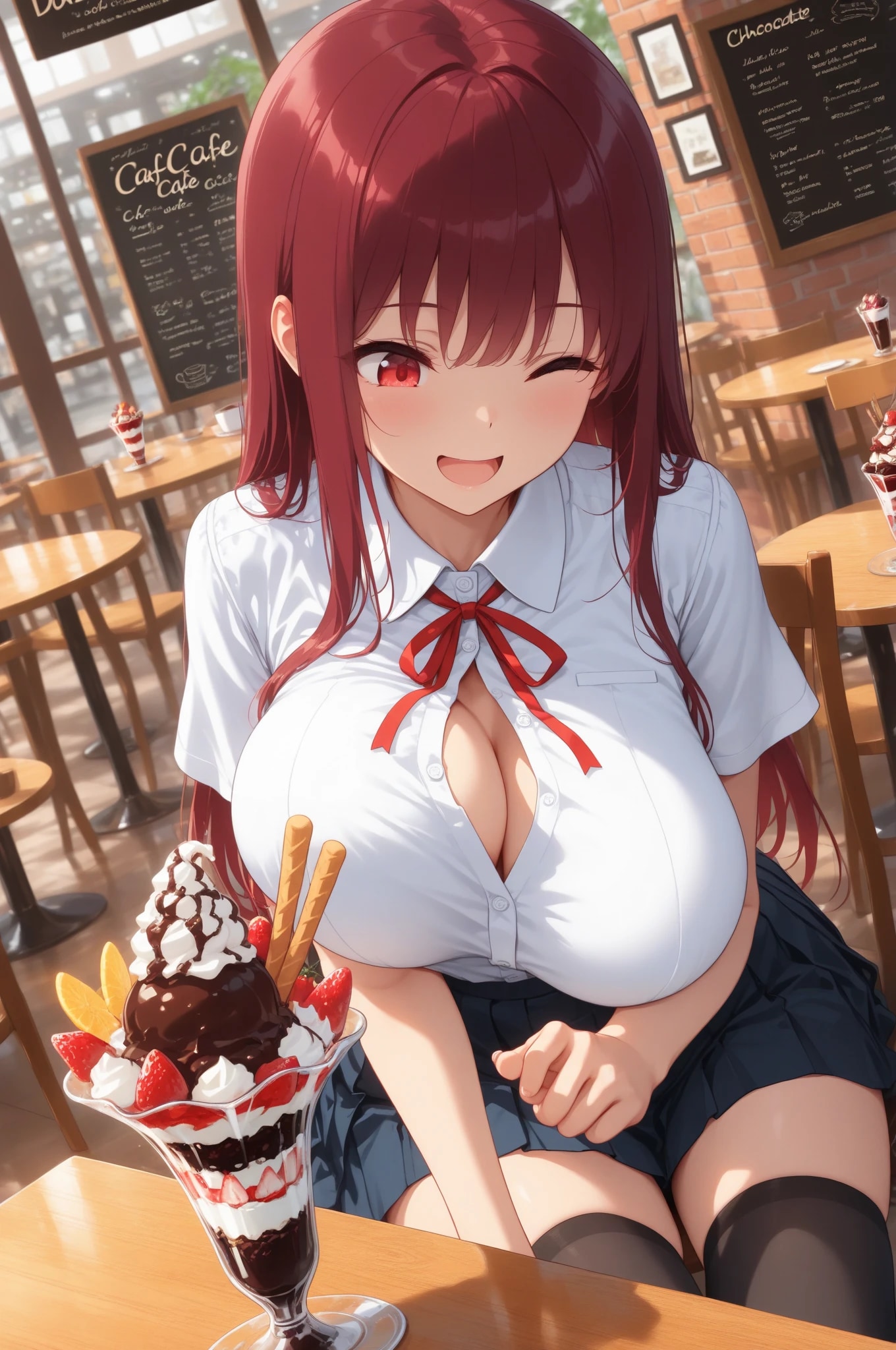 目の前のデザート💓