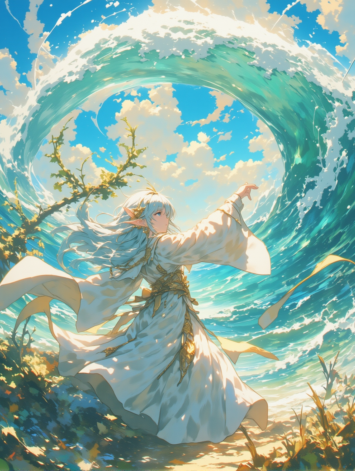 海の巫女_47 | の人気AIイラスト・グラビア