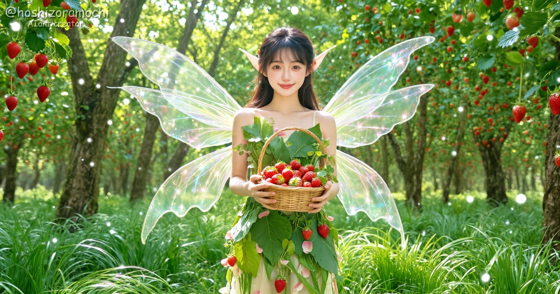いちご畑の妖精ちゃん🍓