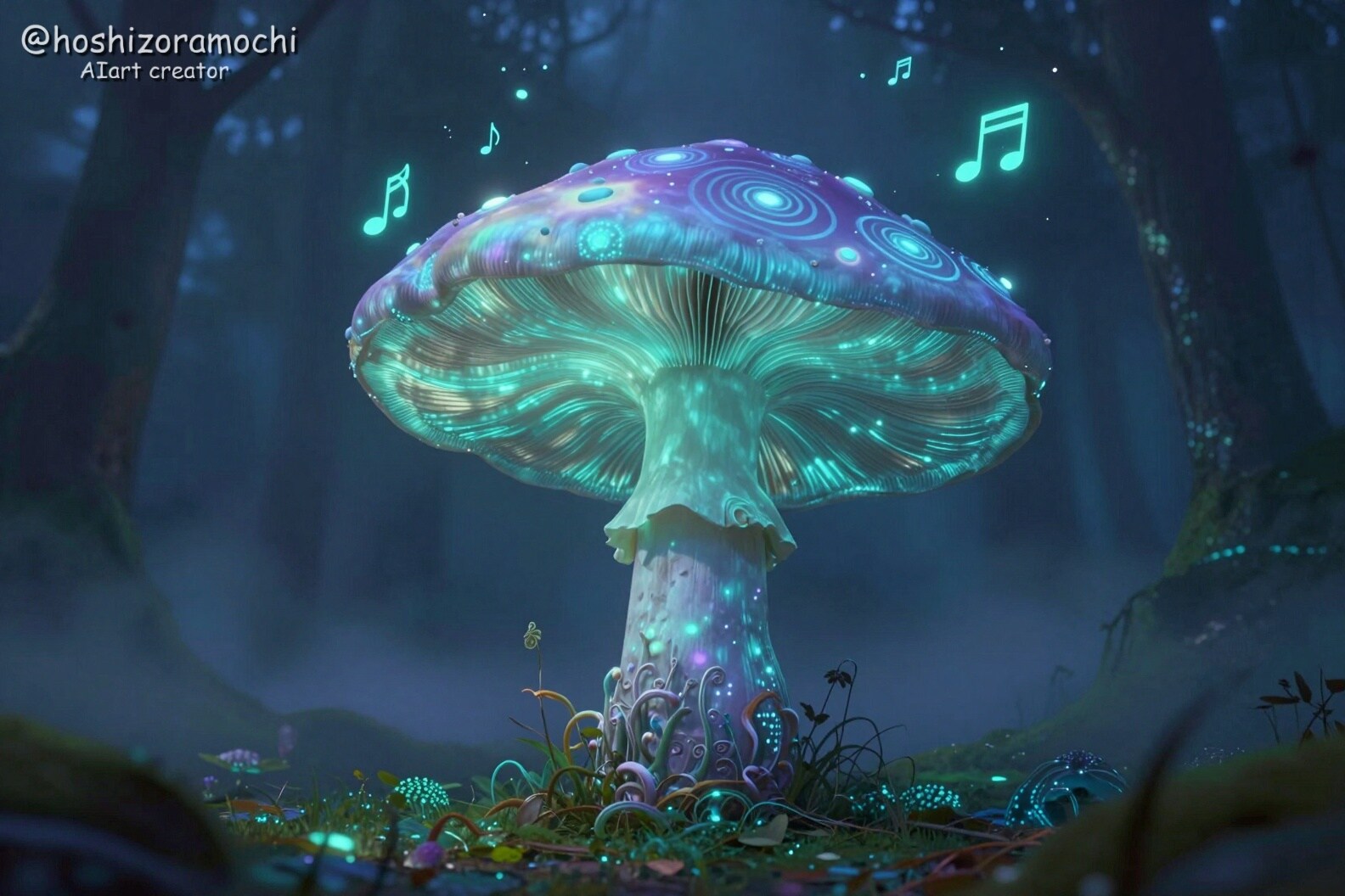 音楽を奏でる菌類の森🎵🍄