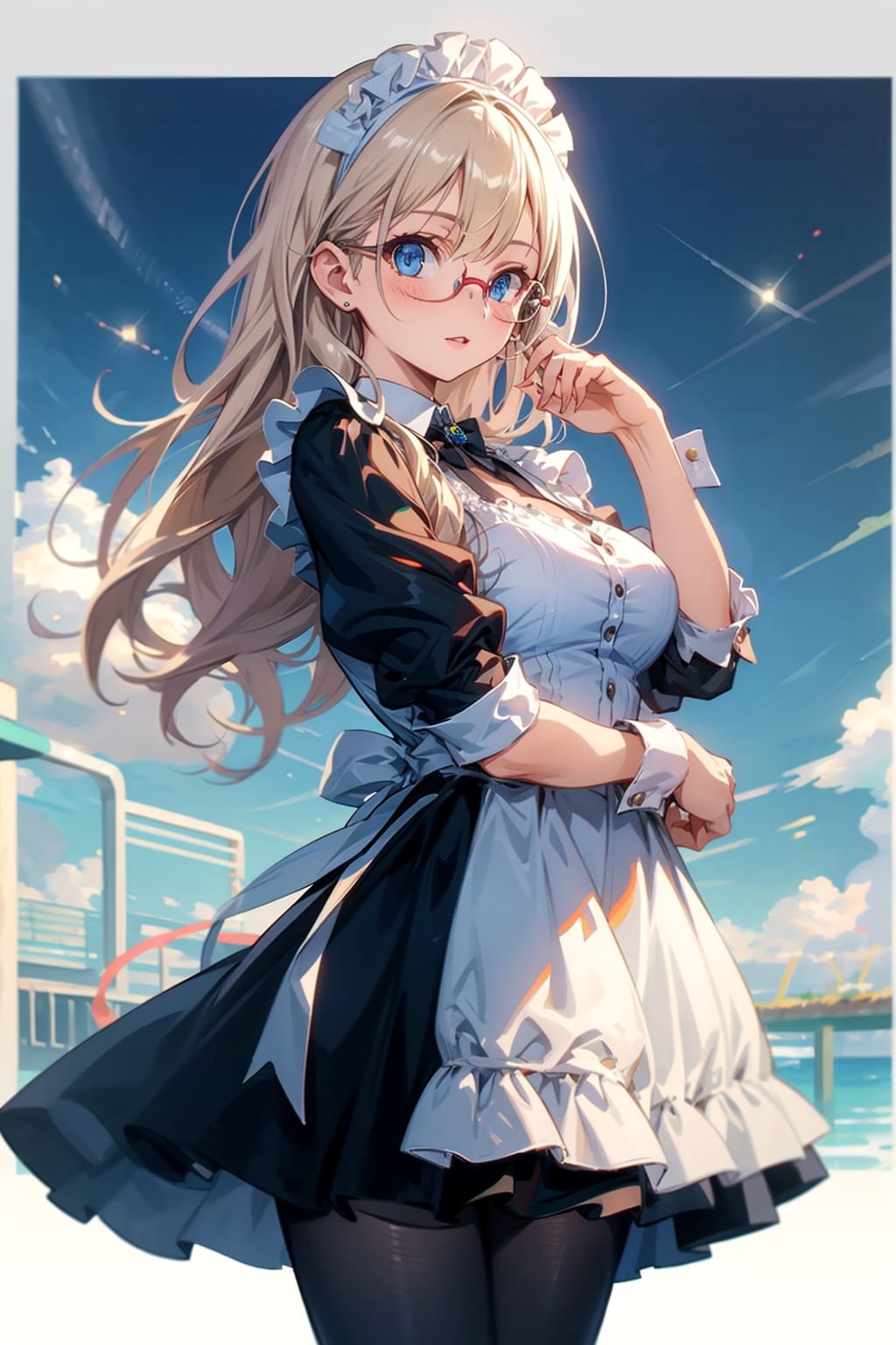 メガネ美少女メイド