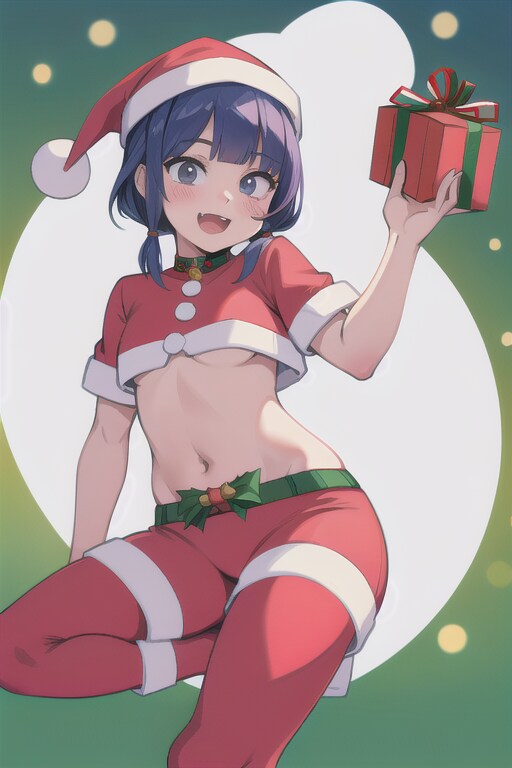 見えそうで見えないサンタさんたち