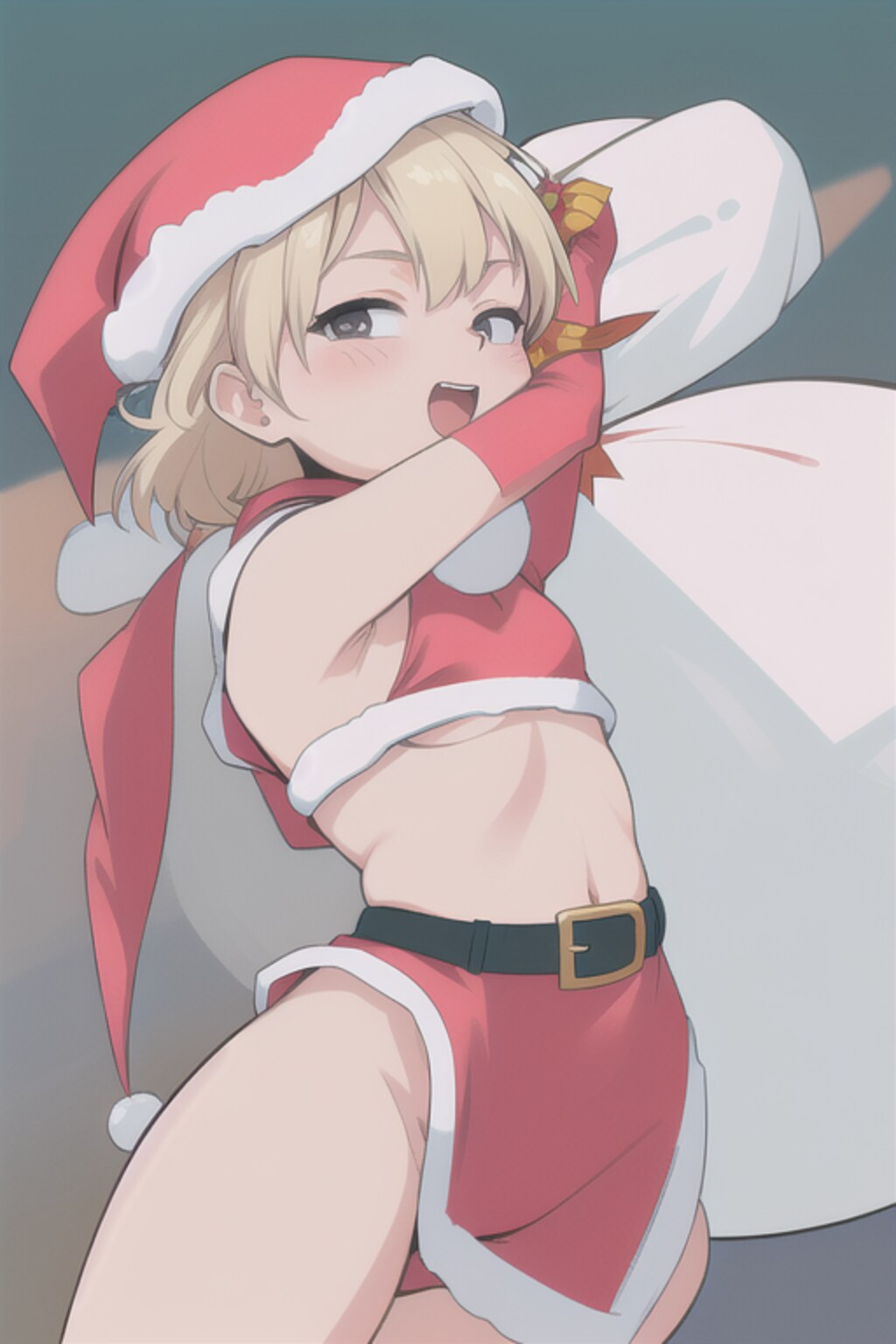 見えそうで見えないサンタさんたち
