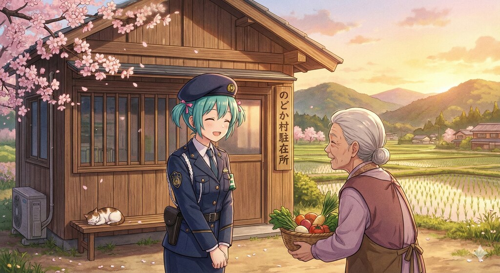 のどか村の駐在さん ミクさん👮‍♀️