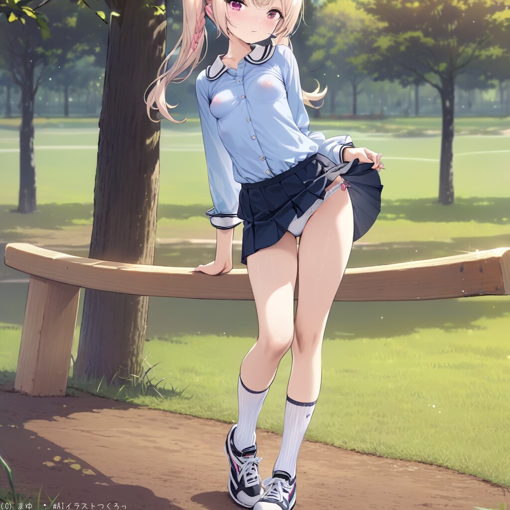 公園の遊具で楽しむ元気っ子