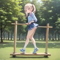 公園の遊具で楽しむ元気っ子 7枚目