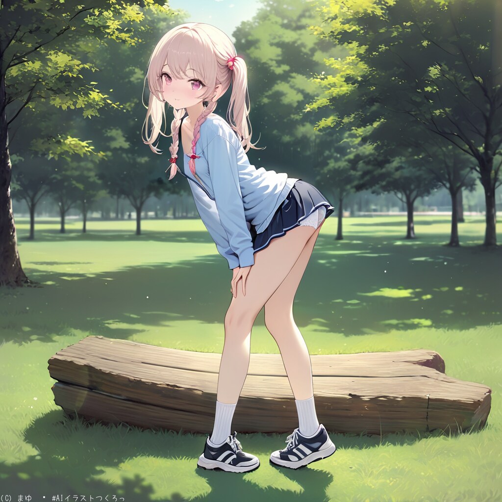 公園の遊具で楽しむ元気っ子