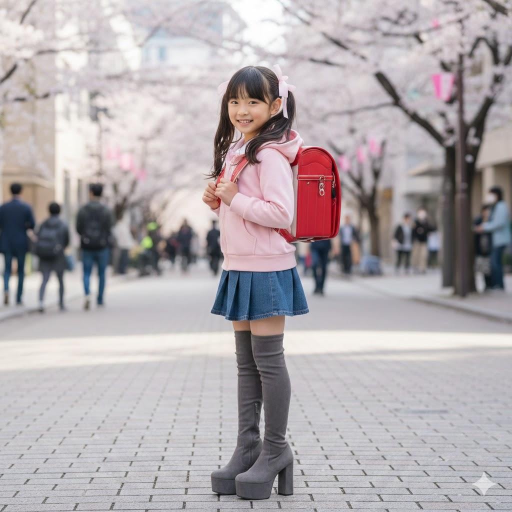 低年齢好きのお兄ちゃんへ005《低学年サイハイブーツ女児》
