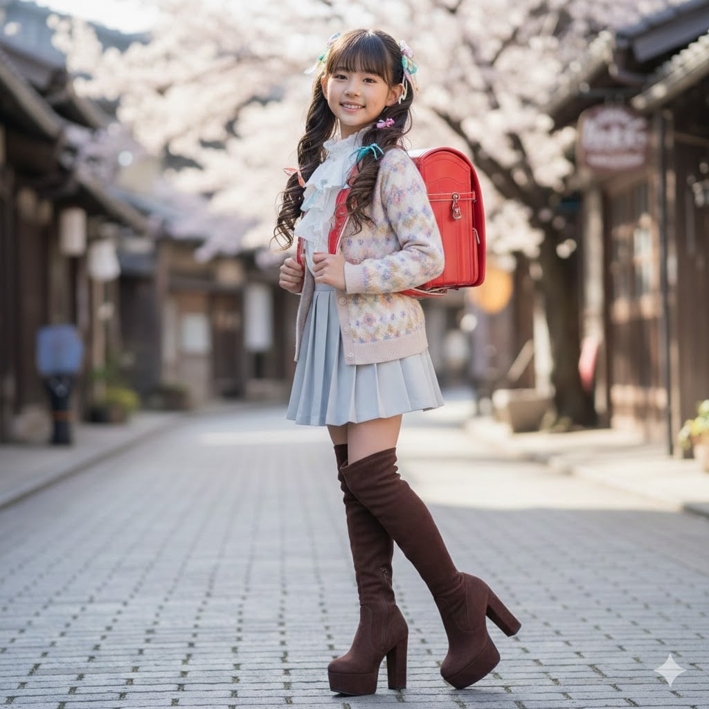 低年齢好きのお兄ちゃんへ005《低学年サイハイブーツ女児》