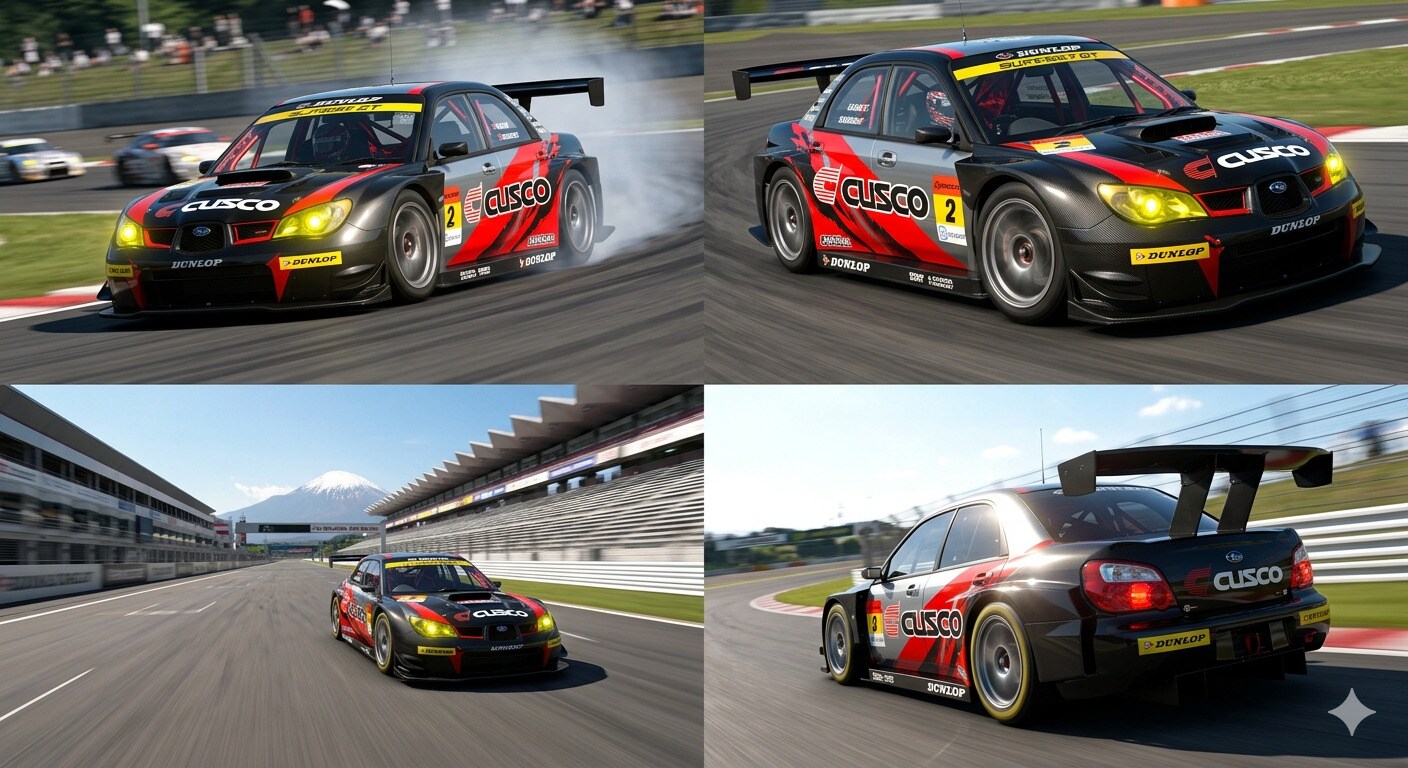 クスコスバルインプレッサレーシングカー