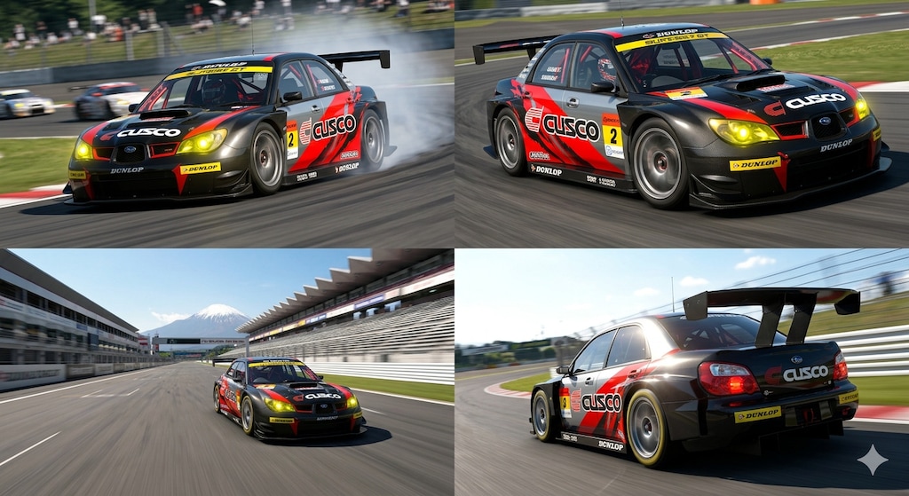 クスコスバルインプレッサレーシングカー