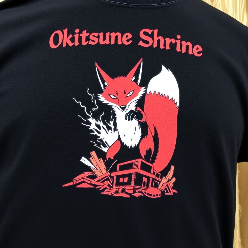 オキツネ神社Tシャツ