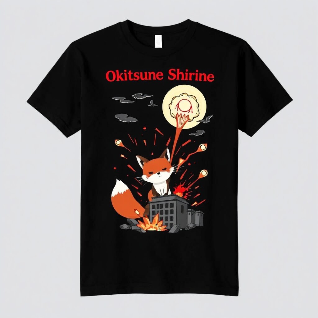 オキツネ神社Tシャツ
