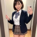 熟女に娘の制服を着た自撮りを命令 10枚目