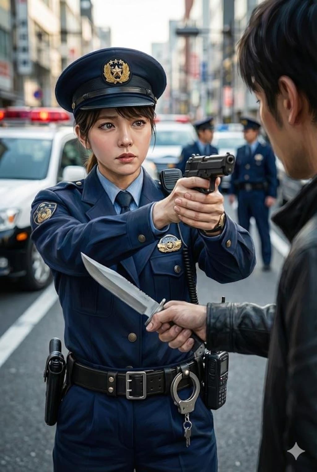 ChatGPTとGeminiで婦人警官を！