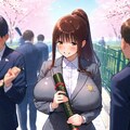 巨乳ちゃん達の卒業式 5枚目