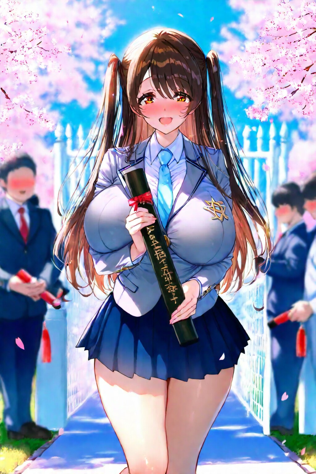巨乳ちゃん達の卒業式