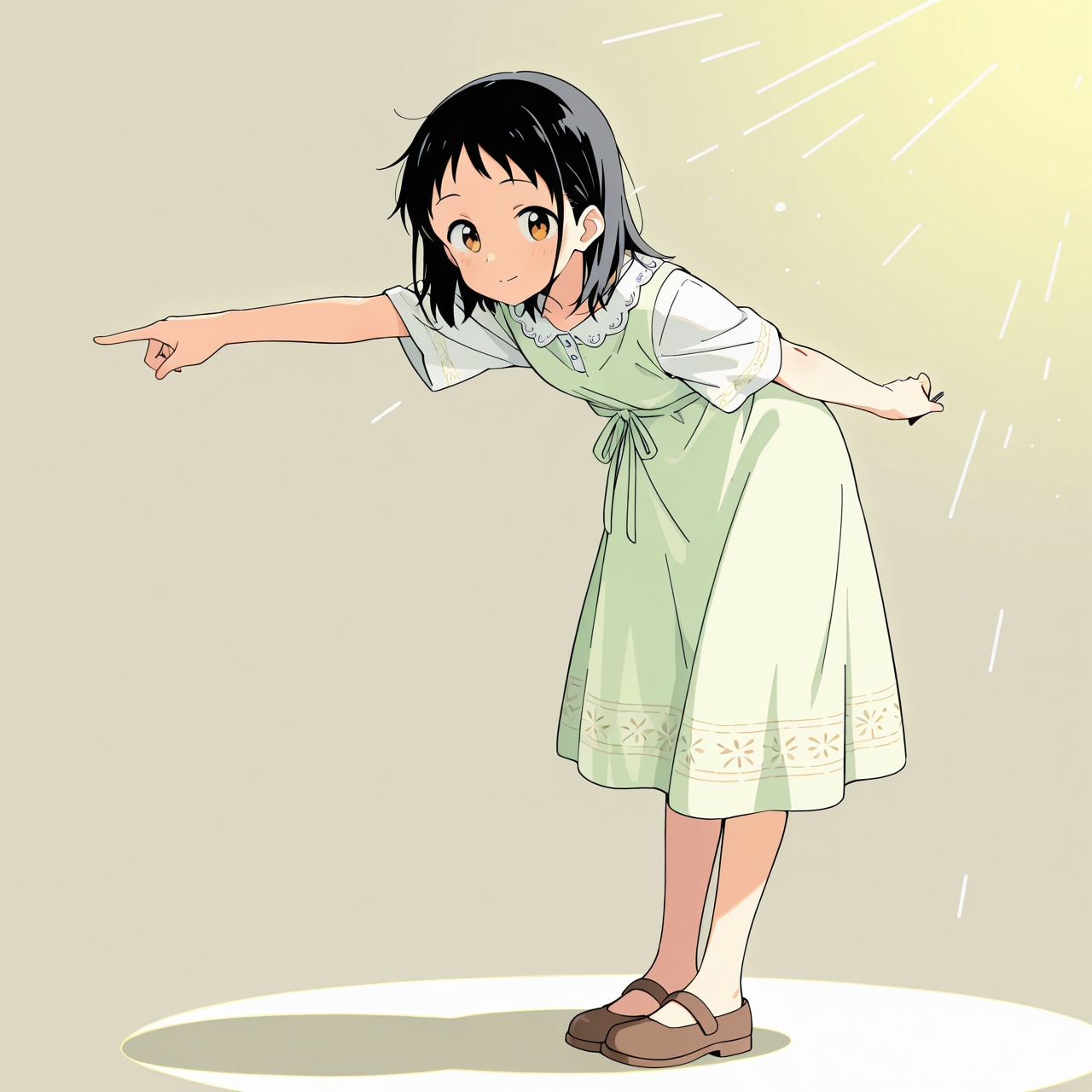 指さし女の子 | の人気AIイラスト・グラビア