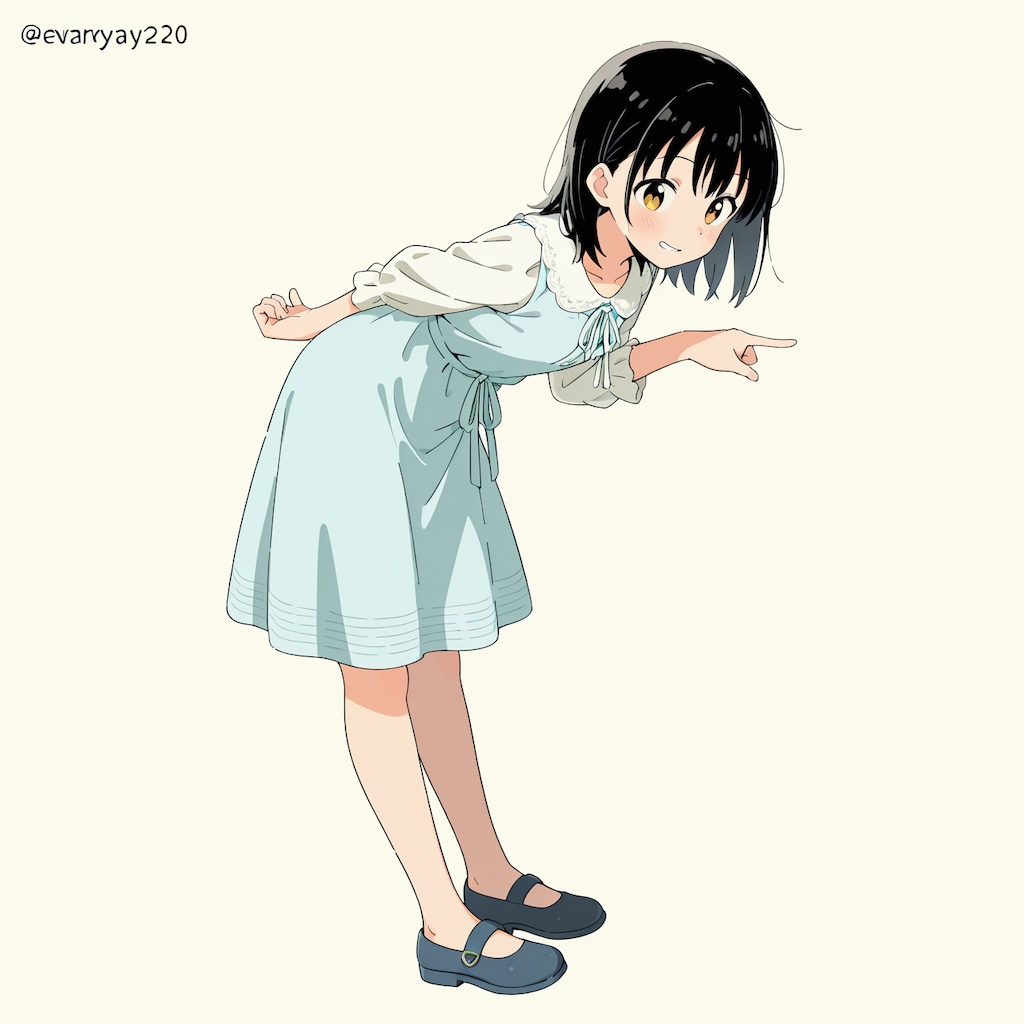 指さし女の子