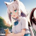 猫ちゃんかわいい♡（白上フブキ） 7枚目