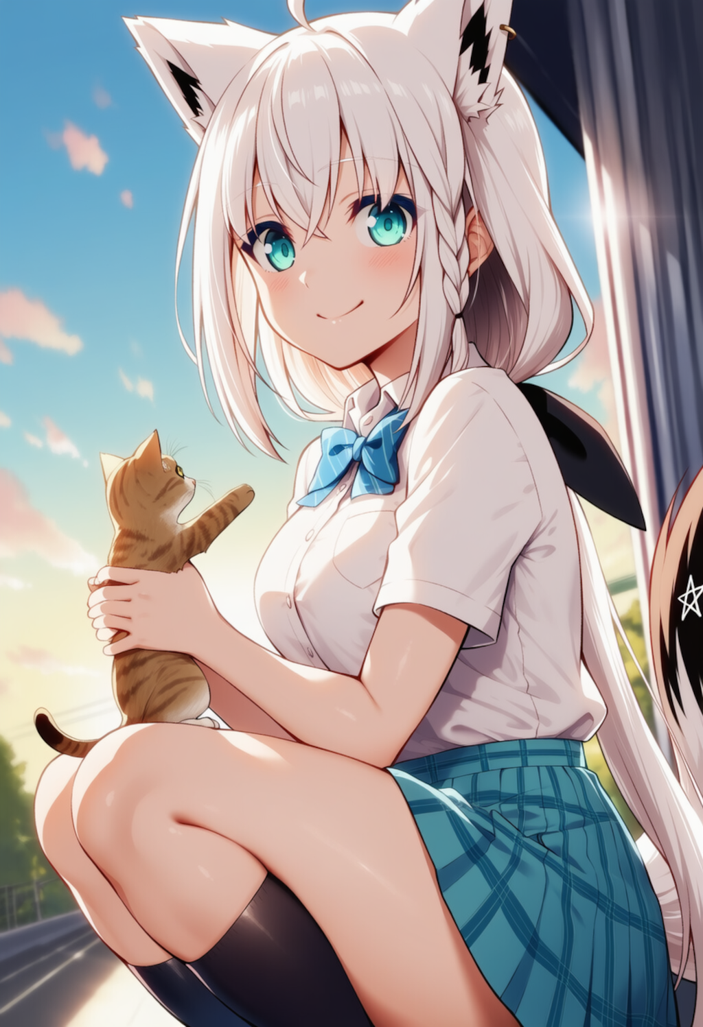 猫ちゃんかわいい♡（白上フブキ）
