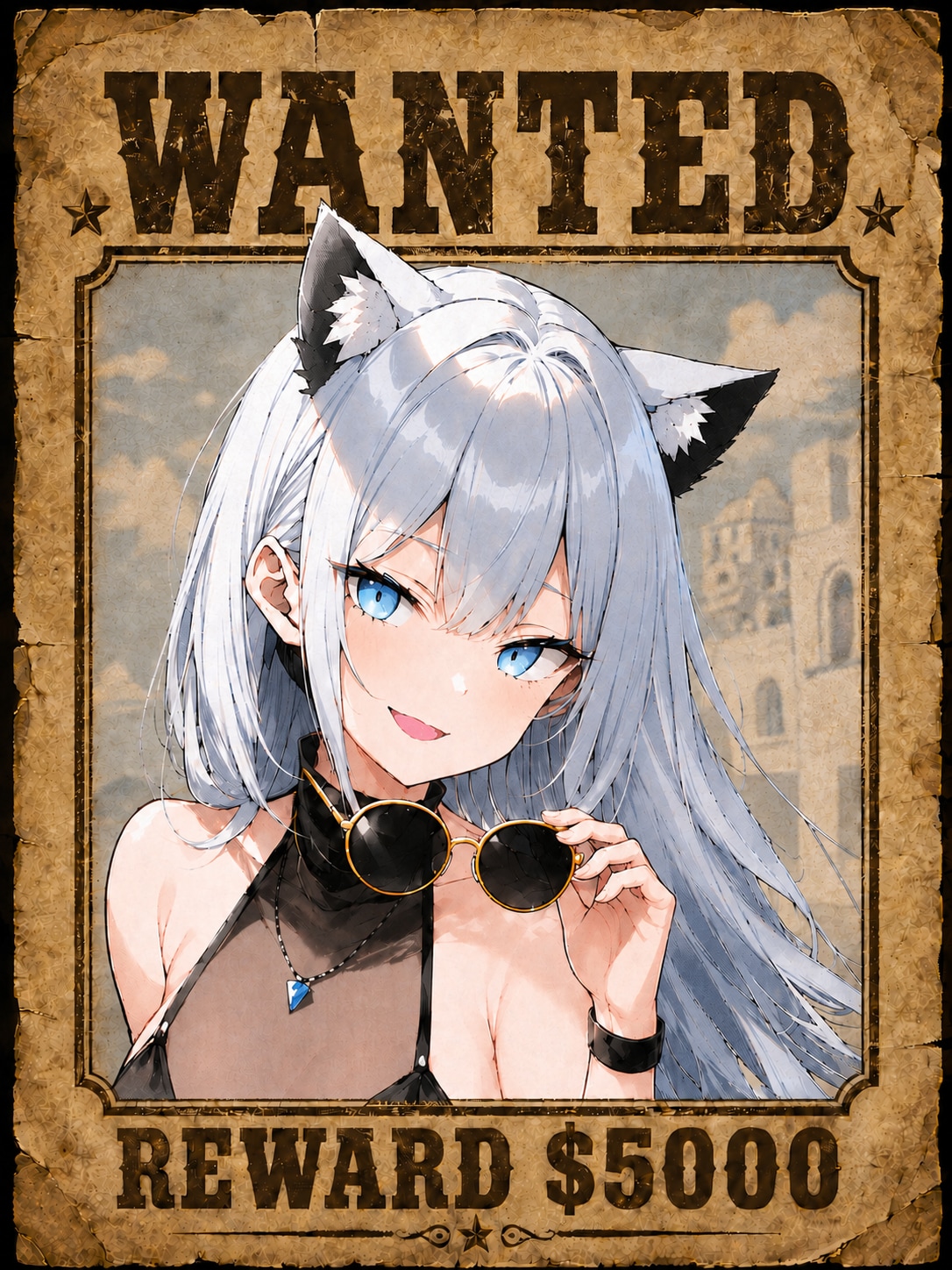 WANTED　この娘は…リゾートで | の人気AIイラスト・グラビア